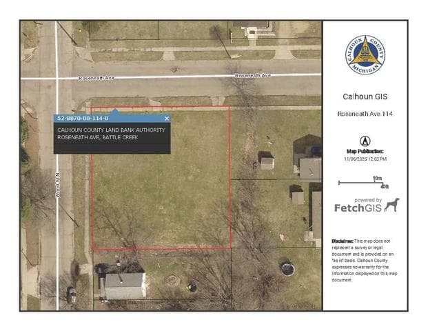 V/L Roseneath Avenue 114, Battle Creek, MI 49037